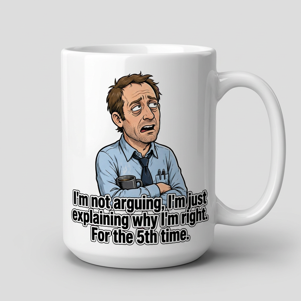 I'm not arguing coffee mug.