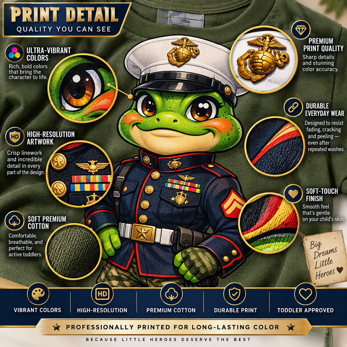 PROUD MARINE TODDLER TEE