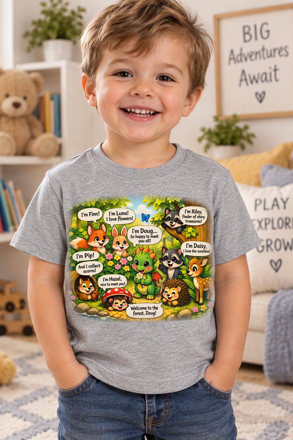 WOODLAND CREATURES TODDLER TEE
