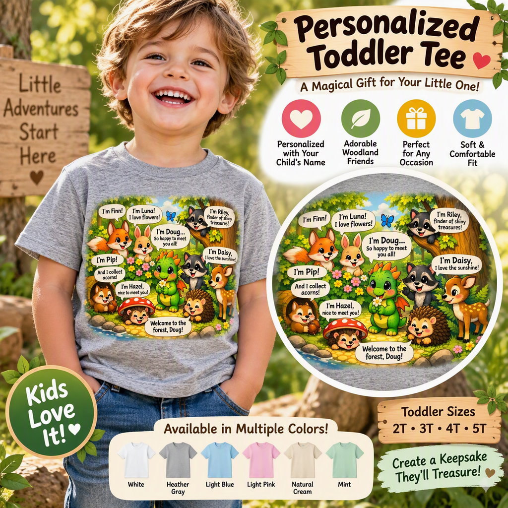 WOODLAND CREATURES TODDLER TEE