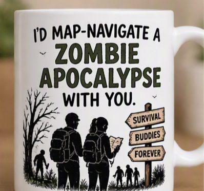 Hot Cup of Coffee Before Navigating Zombies
