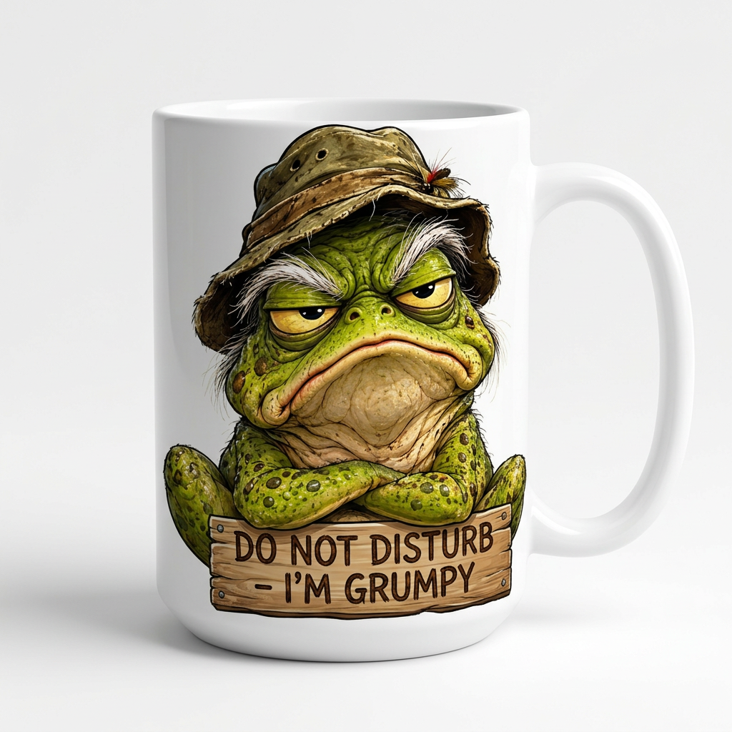 Grumpy Frog HOGG Mug - Transparent